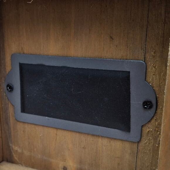 Lot of 3 New View Gifts & Accessories Rustic Wood Wall Hooks w Vinyl Label Area - Picture 5 of 5